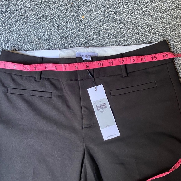 Calvin Klein Women's Black Straight-Leg Pants - Picture 4 of 7